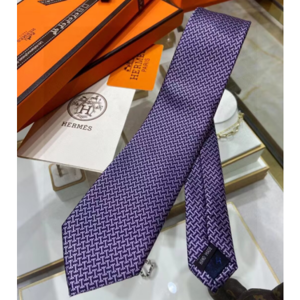 ✨HERMES  MENS  NECKTIE  NAVY  -  에르메스 남성용 넥타이 HM0003  네이비