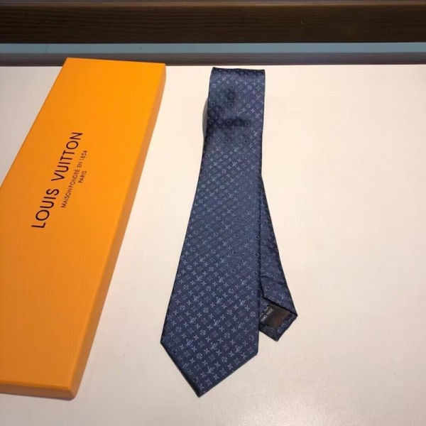 ✨2023 Louis Vuitton  MENS  NECKTIE  네이비  - 루이비통  남성용 넥타이 네이비 lou00001
