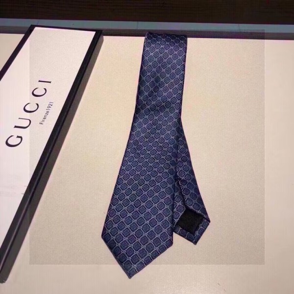 ✨GUCCI  MENS  NECKTIE  NAVY - 구찌  남성용 넥타이 네이비 guu0001