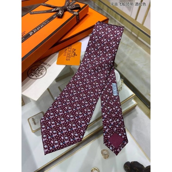 ✨HERMES  MENS  NECKTIE RED  -  에르메스 남성용 넥타이 레드 herr0002