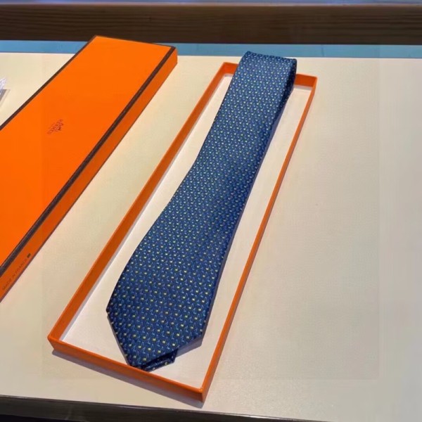 ✨Hermes  MENS  NECKTIE  NAVY  -  에르메스 남성용 넥타이 HE0003 네이비/블랙