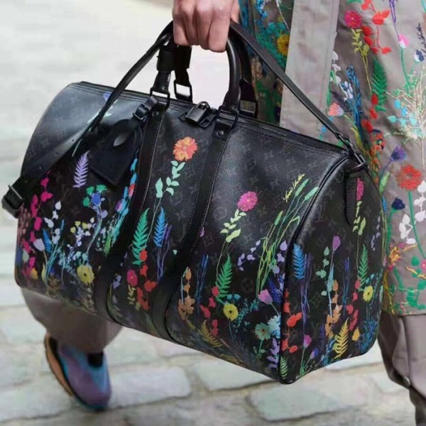 ✨[올봄 잇템!!]Louis Vuitton 2019 Keepall Bandouliere PVC Bag,50cm - 루이비통 2019 키폴 반둘리에 PVC 남여공용 여행가방 M40569,LOUB1565,50cm,블랙