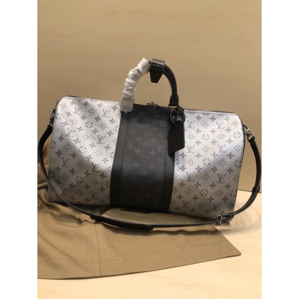 ✨Louis Vuitton 2020 Keepall Bag,50cm - 루이비통 2020 키폴 남여공용 여행가방,M43818,LOUB1957,50cm,그레이