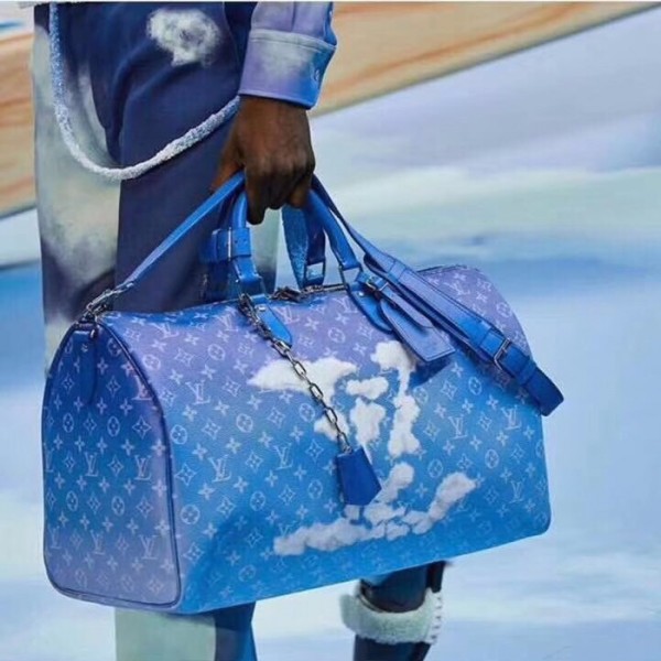 ✨Louis Vuitton 2020 Keepall Bag,50cm - 루이비통 2020 키폴 남여공용 여행가방,M86988,LOUB2073,50cm,블루