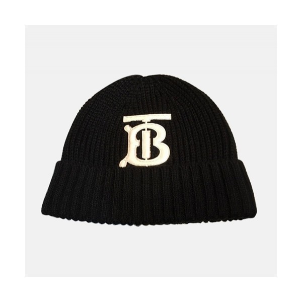 ✨Burberry 2020 Ladies Knit Cap - 버버리 2020 여성용 니트 모자 BURM0051, 블랙