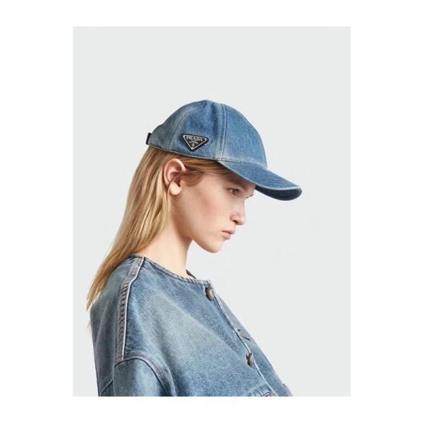 ✨Prada 2023 Mm / Wm Cap - 프라다 2023 남여공용 모자 PRAM0021, 블루