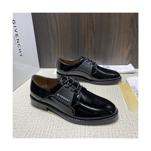 ✨Givenchy 2021 Men's Leather Derby Shoes,GIVS0182 - 지방시 2021 남성용 레더 더비슈즈,Size(240-270),블랙