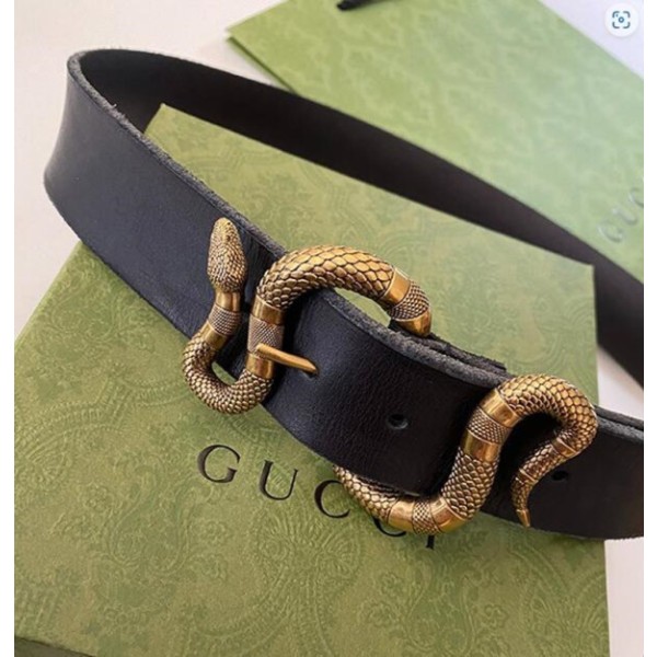 ✨Gucci 2022 Men's Leather Belt,3.8cm,GUBT0225 - 구찌 2022 남성용 레더 벨트,3.8cm, 블랙