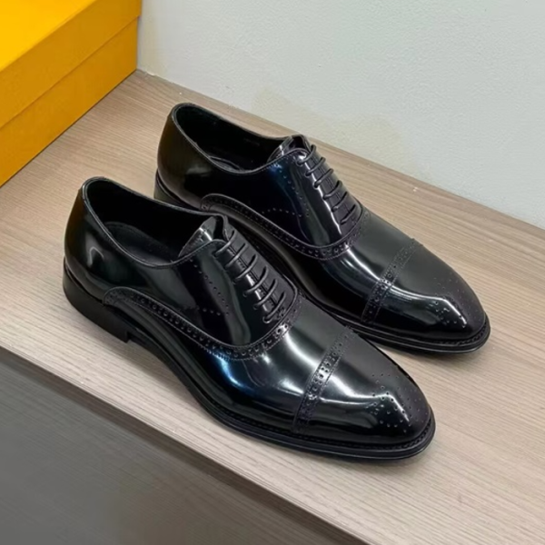 ✨Louis Vuitton 2024 Mens Leather Oxford Shoes,LOUS2190 - 루이비통 2024 남성용 레더 옥스퍼드 슈즈,Size(240-275),블랙