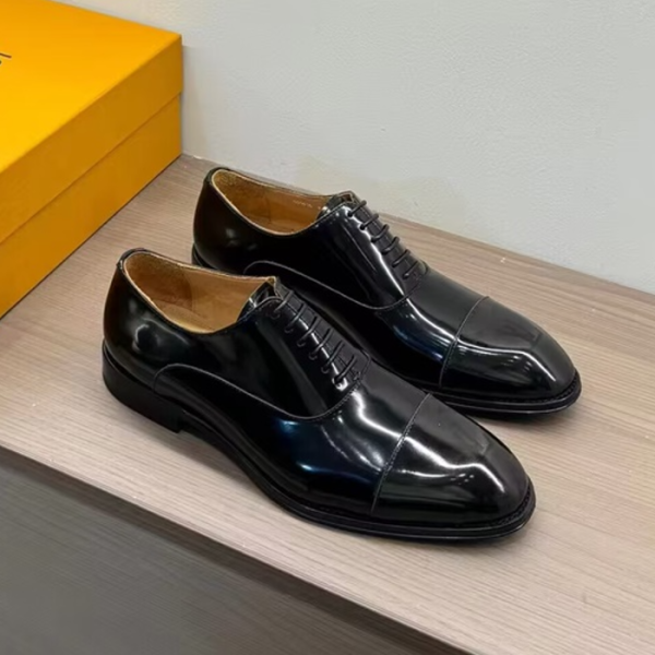✨Louis Vuitton 2024 Mens Leather Oxford Shoes,LOUS2192 - 루이비통 2024 남성용 레더 옥스퍼드 슈즈,Size(240-270),블랙