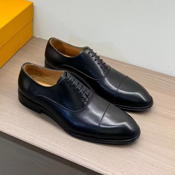✨Louis Vuitton 2024 Mens Leather Oxford Shoes,LOUS2194 - 루이비통 2024 남성용 레더 옥스퍼드 슈즈,Size(240-275),블랙