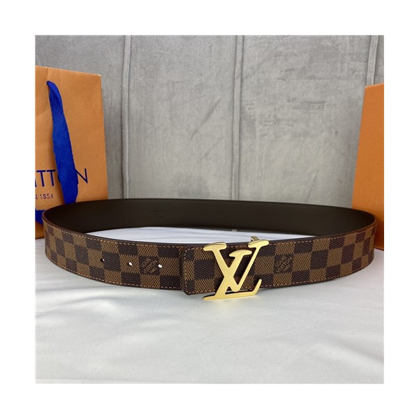 ✨Louis Vuitton 2021 Men's Leather Belt,3.5cm,LOUBT0226 - 루이비통 2021 남성용 레더 벨트,3.5cm,브라운