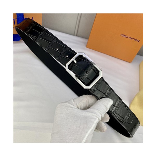 ✨Louis Vuitton 2021 Men's Leather Belt,3.5cm,LOUBT0230 - 루이비통 2021 남성용 레더 벨트,3.5cm,블랙