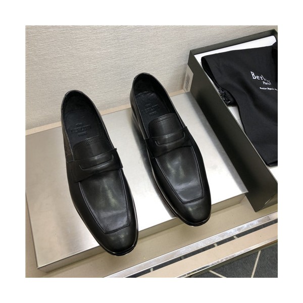 ✨Berluti 2021 Men's Leather Oxford Shoes,BERTS0289 - 벨루티 2021 남성용 레더 옥스퍼드 슈즈,Size(240-270),블랙