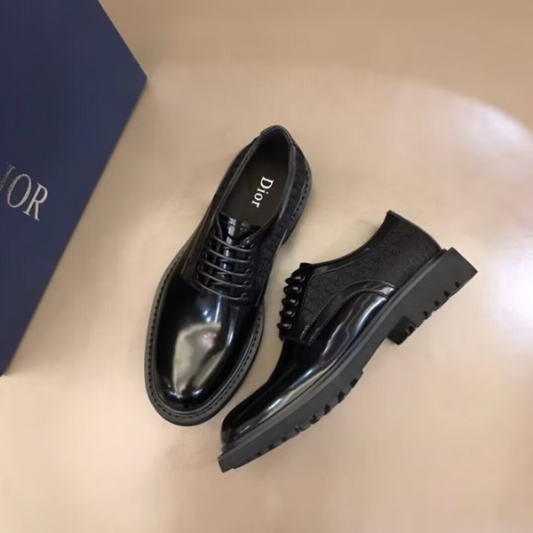 ✨Dior 2023 Mens Leather Oxford Shoes,DIOS0471 - 디올 2023 남성용 레더 옥스퍼드 슈즈,Size(240-275),블랙
