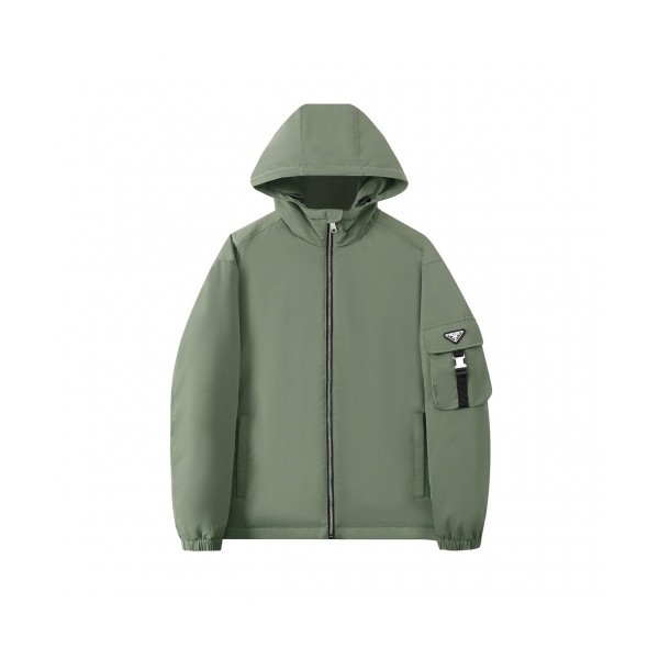 ✨Prada  Mens Logo Casual Jackets Green - 프라다 2021 남성 로고 캐쥬얼 자켓 Pra02564x Size(m - 3xl) 그린