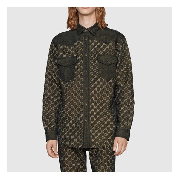 ✨구찌 남성 트렌디 블랙 셔츠 - Mens Black Tshirts - guc04642x