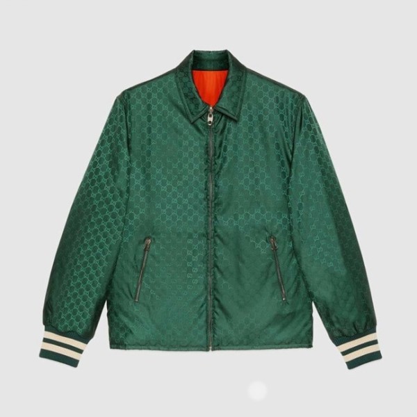 ✨구찌 남성 트렌디 그린 양면 자켓 - Mens Green Jackets - guc04646x