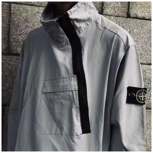✨스톤아일랜드 남성 캐쥬얼 그레이 자켓 - Mens Gray Jackets - sto0466x