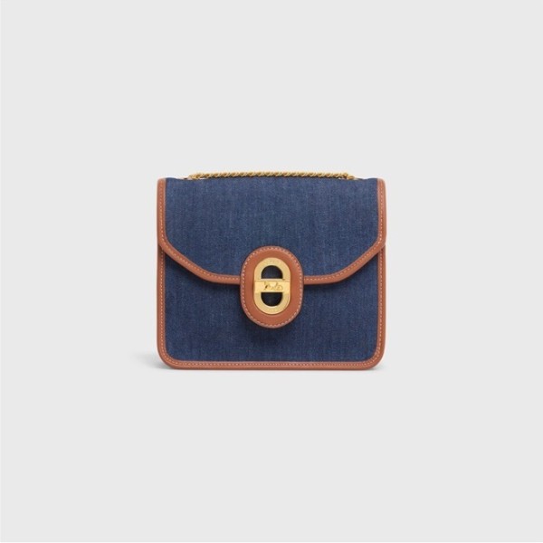✨셀린느 여성 Triomphe 블루 체인백 - Womens Blue Mini Bag - cel0387x