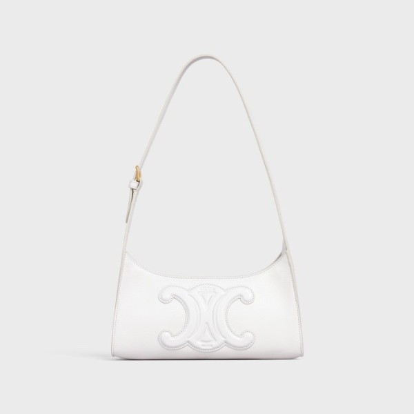 ✨셀린느 여성 로고 화이트 숄더백 - Womens White Shoulder Bag - cel0395x