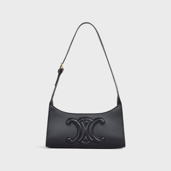 ✨셀린느 여성 로고 블랙 숄더백 - Womens Black Shoulder Bag - cel0397x