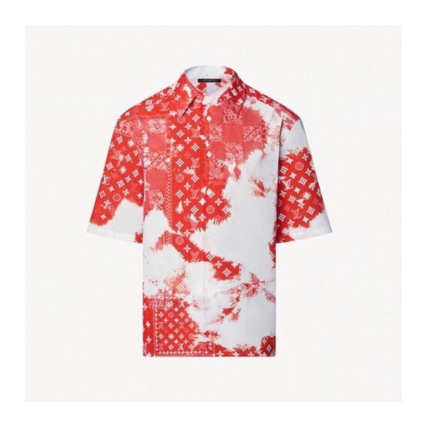 ✨루이비통 남성 오렌지 반팔 셔츠 - Mens Orange Tshirts - lou04927x