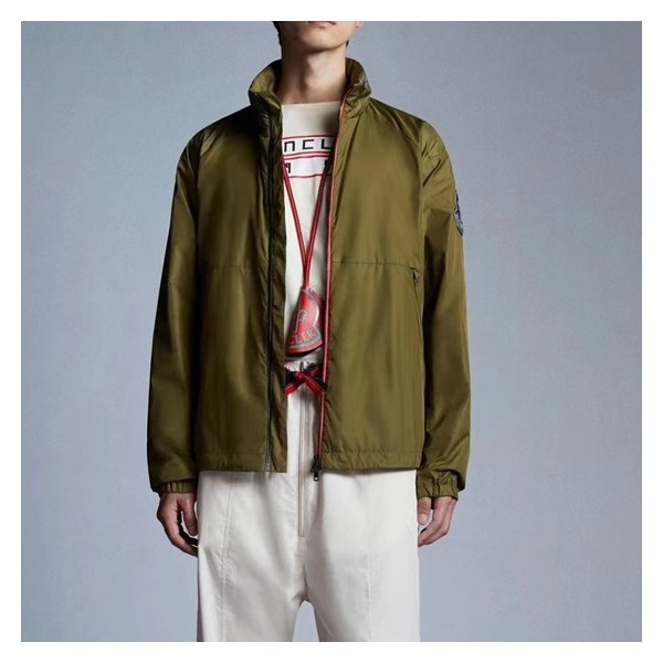 ✨몽클레어 남성 미니멀 카키 자켓 - Mens Khaki Jackets - moc02491x