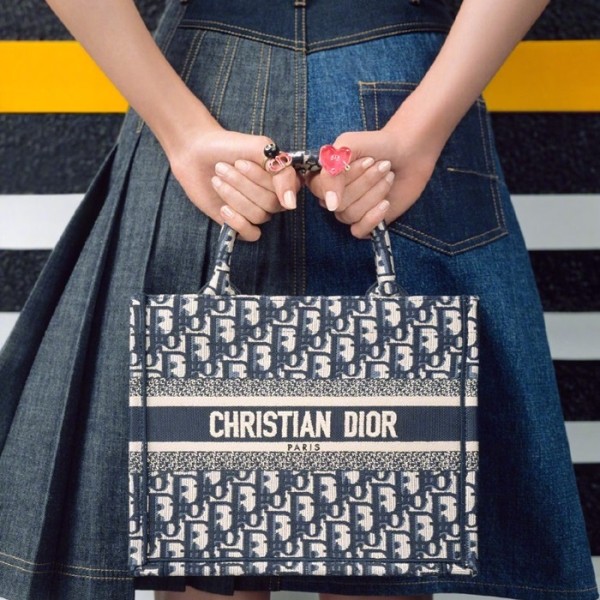 ✨디올 여성 네이비 북토트 - Womens Navy Book Tote - dio01909x