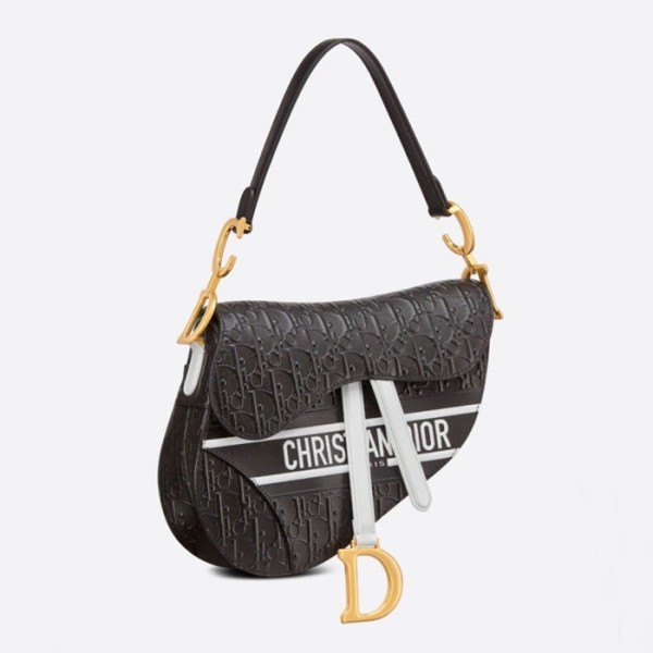 ✨디올 여성 블랙 새들백 - Womens Black Saddle Bag - dio01916x