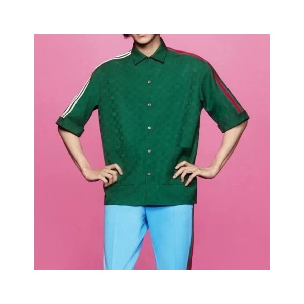 ✨구찌 남성 트렌디 그린 셔츠 - Mens Green Tshirts - guc04967x