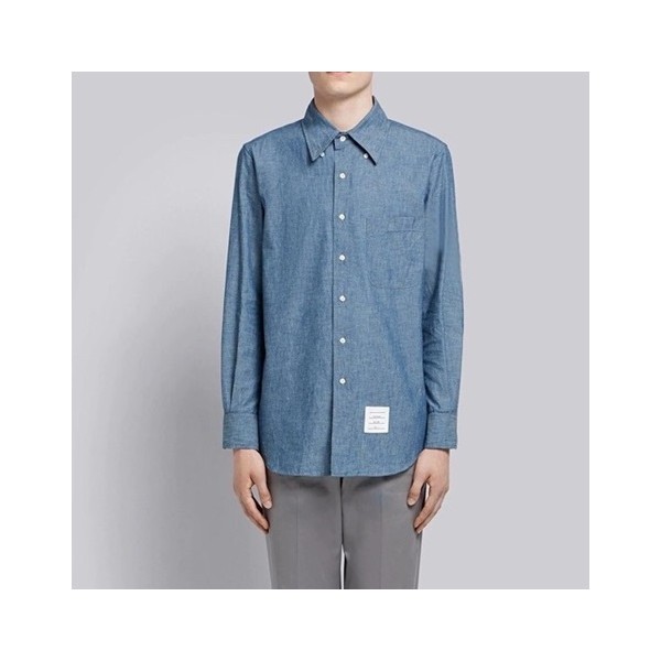 ✨톰브라운 클래식 남성 블루 셔츠 - Mens Blue Tshirts - tom0576x