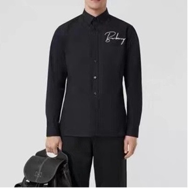 ✨버버리 남성 클래식 블랙 셔츠 - Burberry Mens Black Tshirts - bur04472x