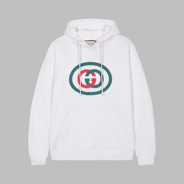 ✨구찌 남/여 트렌디 화이트 후드티 - Unisex White Hoodie - guc05075x