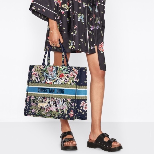 ✨디올 여성 블루 북토트 - Dior Womens Blue Book Tote - dio2073x
