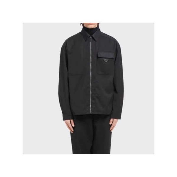 ✨프라다 남성 캐쥬얼 블랙 자켓 - Mens Black Jackets - pra02807x