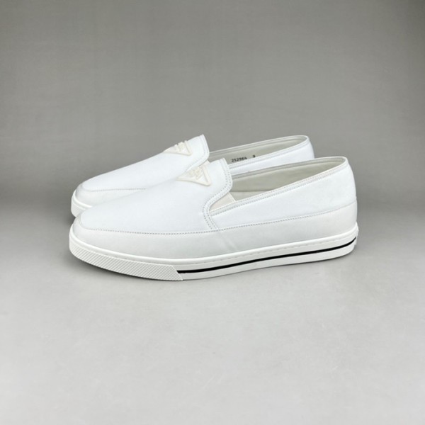 ✨프라다 남성 클래식 화이트 로퍼 - Mens White Loafer - pra02817x