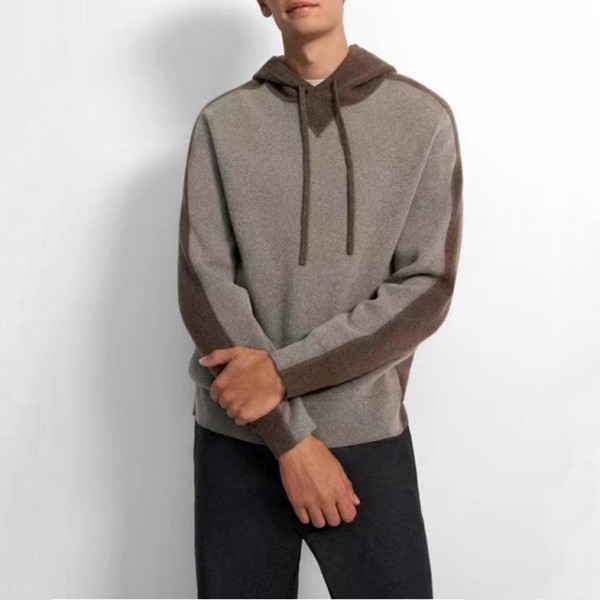 ✨에르메네질도 제냐 남성 브라운 후드티 - Ermenegildo Zegna Mens Brown Hoodie - zeg397x