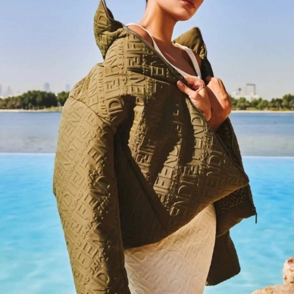 ✨펜디 여성 구스다운 그린 패딩 - Womens Green Padding - fen01291x