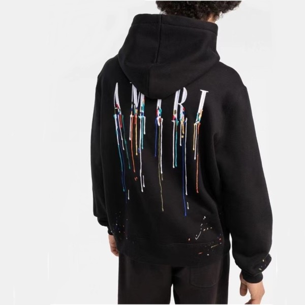 ✨아미리 남성 캐쥬얼 블랙 후드티 - Amiri Mens Black Hoodie - amr0371x