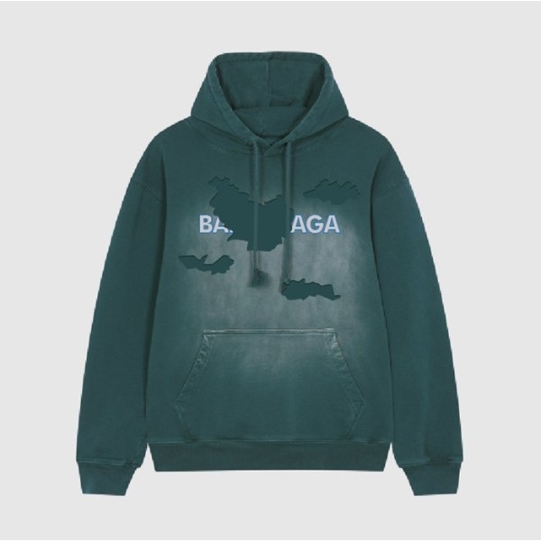 ✨발렌시아가 남/녀 캐쥬얼 블루 후드티 - Balenciaga Unisex Blue Hoodie - bal01703x