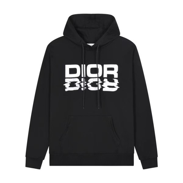✨디올 남자 베이직 블랙 후드티 - Dior Mens Black Hoodie - dio02145x