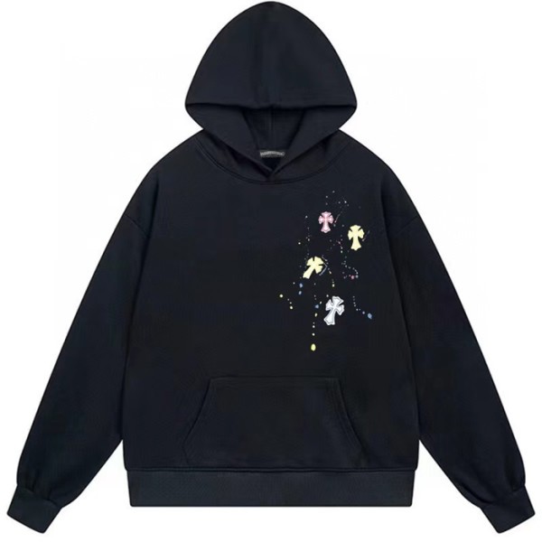 ✨크롬하츠 남/녀 블랙 후드티 - Chrom hearts Unisex Black Hoodie - Chr0462x