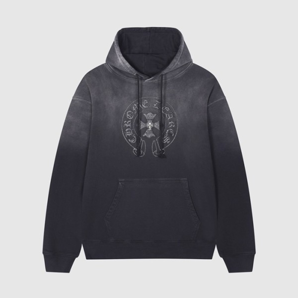 ✨크롬하츠 남/녀 블랙 후드티 - Chrom hearts Unisex Black Hoodie - Chr0464x