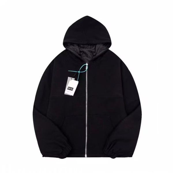 ✨디올 남자 베이직 블랙 집업 후드티 - Dior Mens Black Hoodie - dio02158x