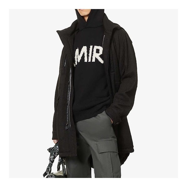 ✨아미리 남성 캐쥬얼 블랙 후드티 - Amiri Mens Black Hoodie - amr0381x