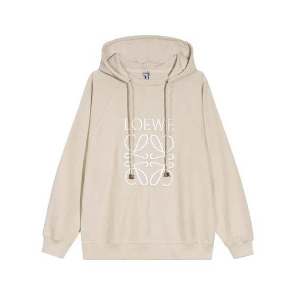✨로에베 남/녀 캐쥬얼 베이지 후드티 - Loewe Unisex Beige Hoodie - loe0663x