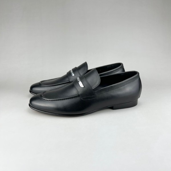 ✨루이비통 남성 모던 블랙 로퍼 - Louis vuitton Mens Black Loafer - lou05335x