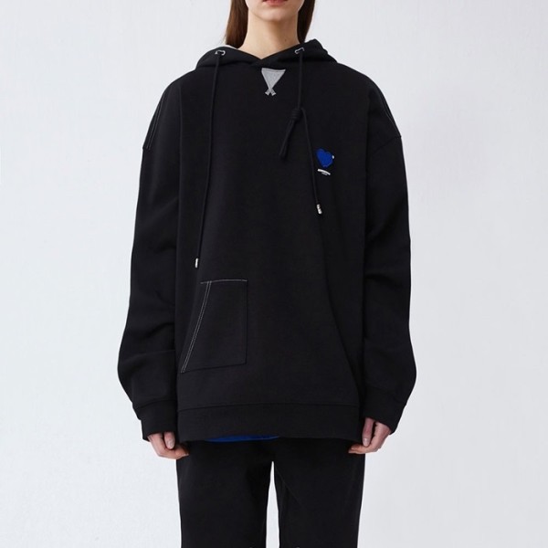 ✨아더에러 남/녀 클래식 블랙 후드티 - ADER Unisex Black Hoodie - ade0114x