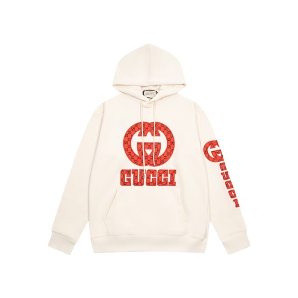 ✨구찌 남/녀 트렌디 아이보리 후드티 -  Gucci Unisex Ivory Hoodie - guc05297x